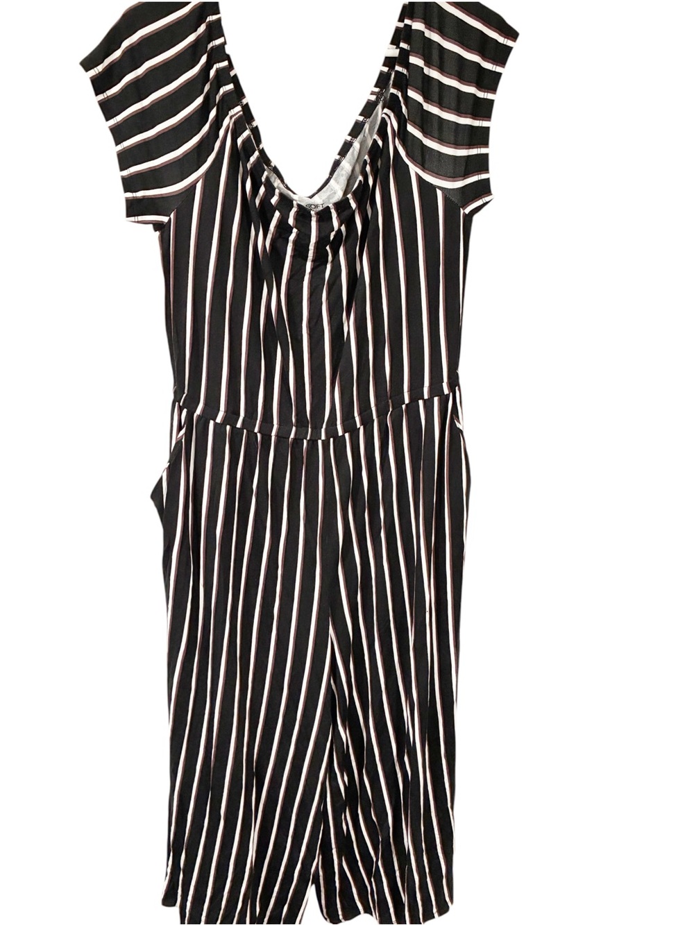 Torrid Plus Size Super Soft Culotte Jumpsuit Pin Stripe One Piece Size 2X